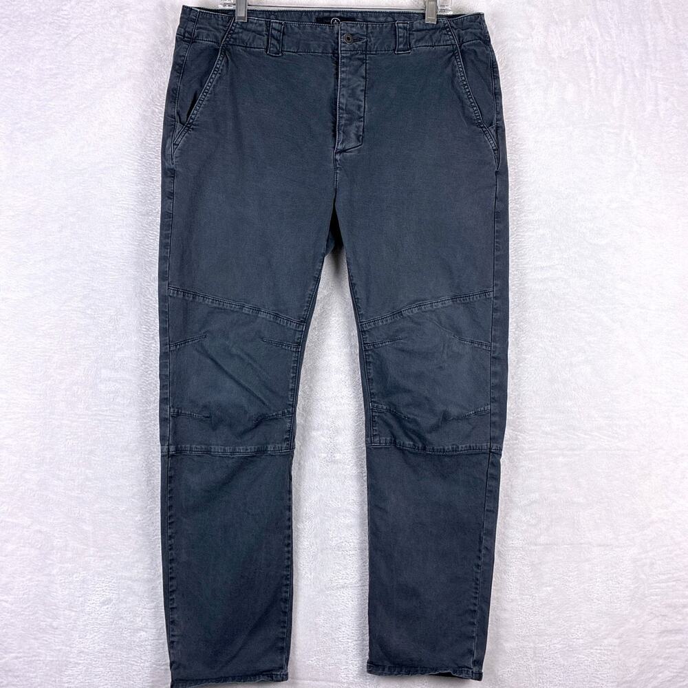 Aether Gabriel Articulated Chino Stretch Pants Mens 36 Black Faded Outdoors